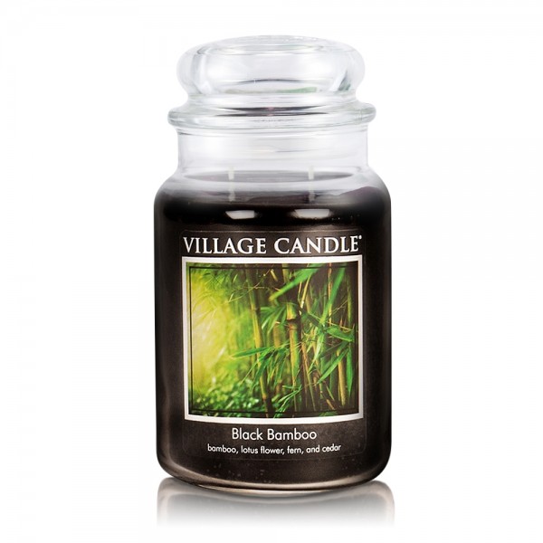 Black Bamboo 26oz 2-Docht Village Candle