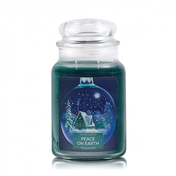 Peace on Earth 26 oz Glas (2-Docht) Village Candle