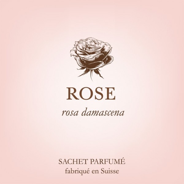 Rose edel Duftsachet Suisse120x120mm